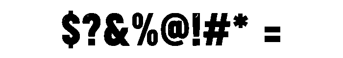 Vintage Texture Font OTHER CHARS