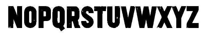 Vintage Texture Font UPPERCASE