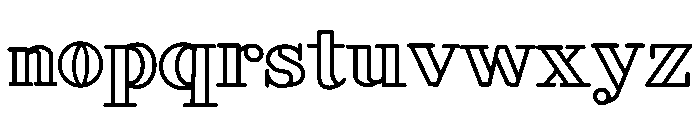 Vintage Theater Font LOWERCASE