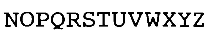 Vintage Typewriter Regular Font UPPERCASE