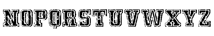 Vintage Varsity Regular Font UPPERCASE