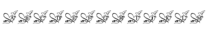 Vintage Wedding Birds FONT