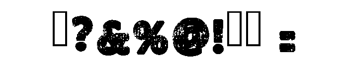 Vintage Western Regular Font OTHER CHARS