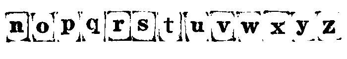 Vintage Wood Blocks By  Regular Font LOWERCASE