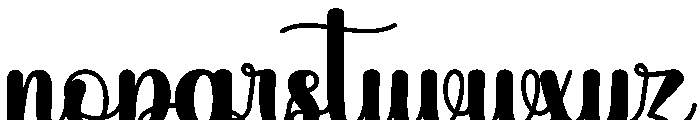 VintageAlphabet-Regular Font LOWERCASE