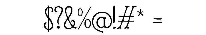 Vintagraph Font OTHER CHARS