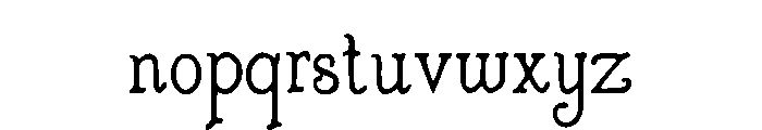 Vintagraph Font LOWERCASE