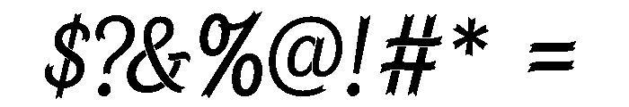 Vintela Atelier
 Regular Font OTHER CHARS