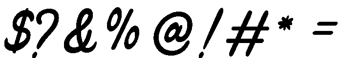 Violetta Regular Font OTHER CHARS