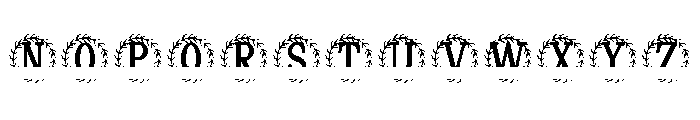 Virellia Split Monogram Font LOWERCASE