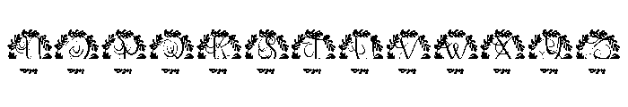 Virentia Split Monogram Font LOWERCASE
