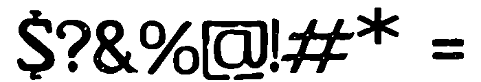 Vireo Font OTHER CHARS