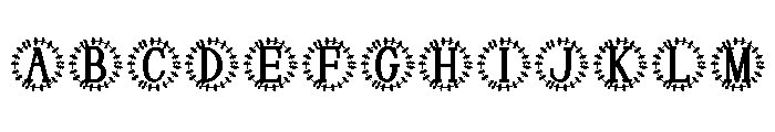 Viridelle Monogram Font UPPERCASE