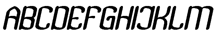 Visual Rhythm Bold Italic Font UPPERCASE