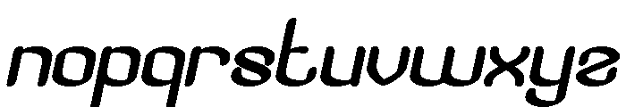 Visual Rhythm Bold Italic Font LOWERCASE