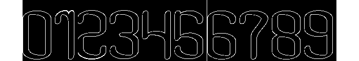 Visual Rhythm-Hollow-Inverse Font OTHER CHARS