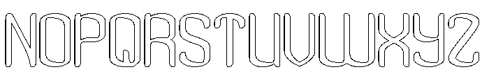 Visual Rhythm-Hollow Font UPPERCASE