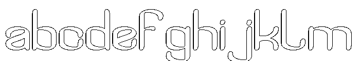 Visual Rhythm-Hollow FONT