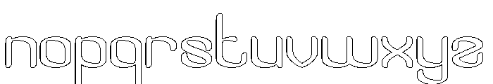 Visual Rhythm-Hollow Font LOWERCASE