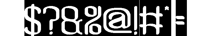 Visual Rhythm-Inverse Font OTHER CHARS