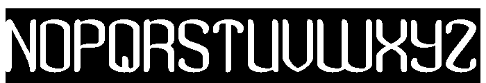 Visual Rhythm-Inverse Font UPPERCASE
