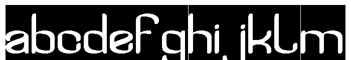 Visual Rhythm-Inverse FONT