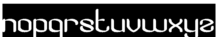 Visual Rhythm-Inverse Font LOWERCASE