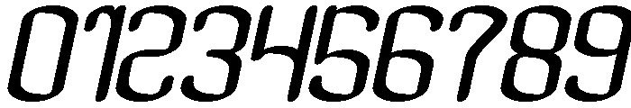 Visual Rhythm Italic Font OTHER CHARS