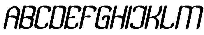 Visual Rhythm Italic Font UPPERCASE