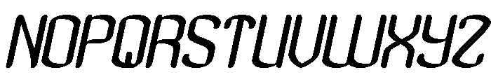 Visual Rhythm Italic Font UPPERCASE