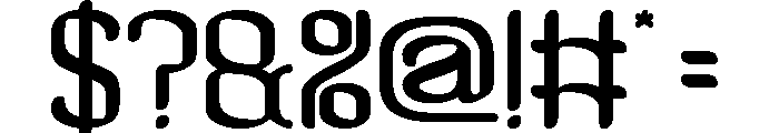 Visual Rhythm Font OTHER CHARS