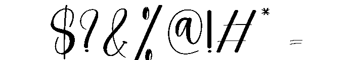 Vitality Font OTHER CHARS