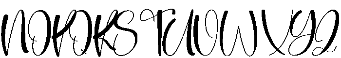 Vitality Font UPPERCASE