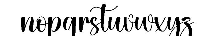 Vitality Font LOWERCASE