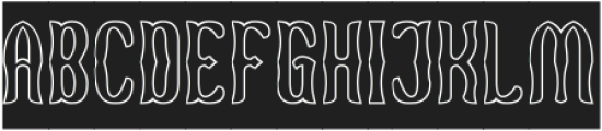 VINTAGE BOLDNESS-Hollow-Inverse otf (700) Font UPPERCASE