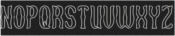 VINTAGE BOLDNESS-Hollow-Inverse otf (700) Font UPPERCASE