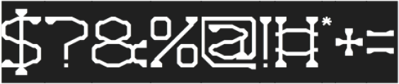 VIRTUAL GRAPHIC-Inverse otf (400) Font OTHER CHARS