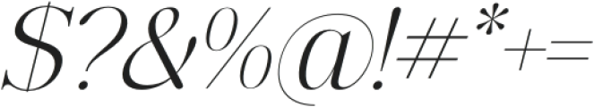 Viagram Italic otf (400) Font OTHER CHARS