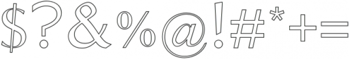 Viano Outline otf (400) Font OTHER CHARS