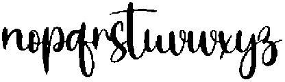 Vibes Regular otf (400) Font LOWERCASE