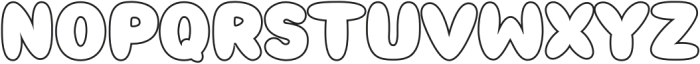 Vicky Chow Outline otf (400) Font LOWERCASE