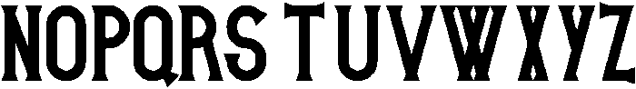 Victoria Bold ttf (700) Font UPPERCASE