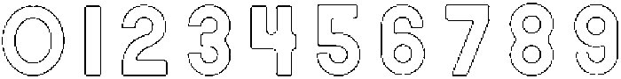 Victoria ROUNDED OUTLINE otf (400) Font OTHER CHARS