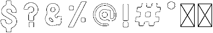 Victoria ROUNDED OUTLINE otf (400) Font OTHER CHARS