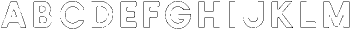 Victoria ROUNDED OUTLINE otf (400) Font UPPERCASE
