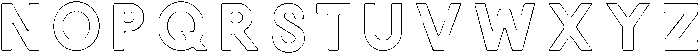 Victoria ROUNDED OUTLINE otf (400) Font UPPERCASE