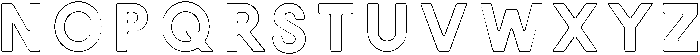 Victoria ROUNDED OUTLINE otf (400) Font LOWERCASE