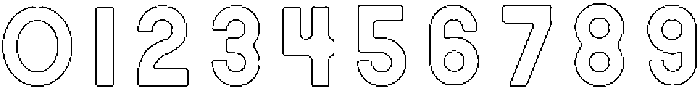 Victoria ROUNDED OUTLINE ttf (400) Font OTHER CHARS