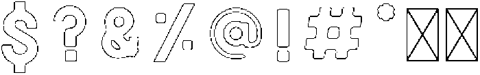 Victoria ROUNDED OUTLINE ttf (400) Font OTHER CHARS