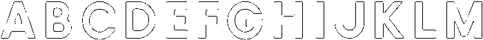 Victoria ROUNDED OUTLINE ttf (400) Font UPPERCASE